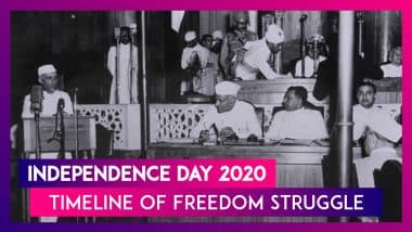 Independence Day 2020: From 1857 Revolt to End of Brtish Rule, Timeline of India's Freedom Struggle Independence Day 2020: From 1857 Revolt to End of Brtish Rule, Timeline of India's Freedom Struggle